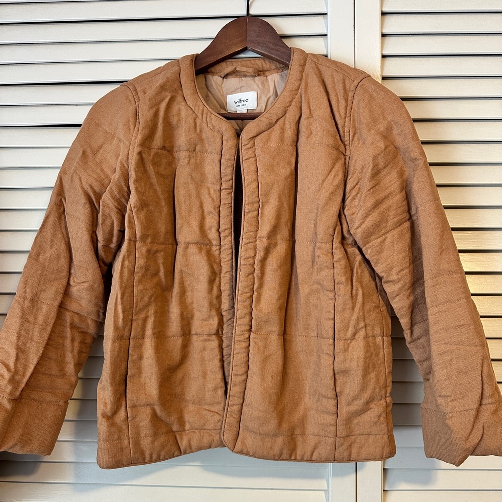 Wilfred Linen Quilted coat